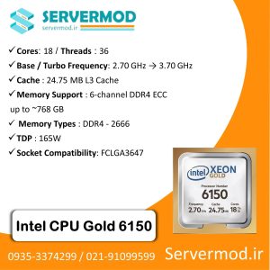 Intel Xeon Gold 6150 Processor