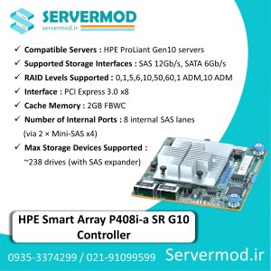 رید کنترلر HPE Smart Array P408I-A SR Gen10