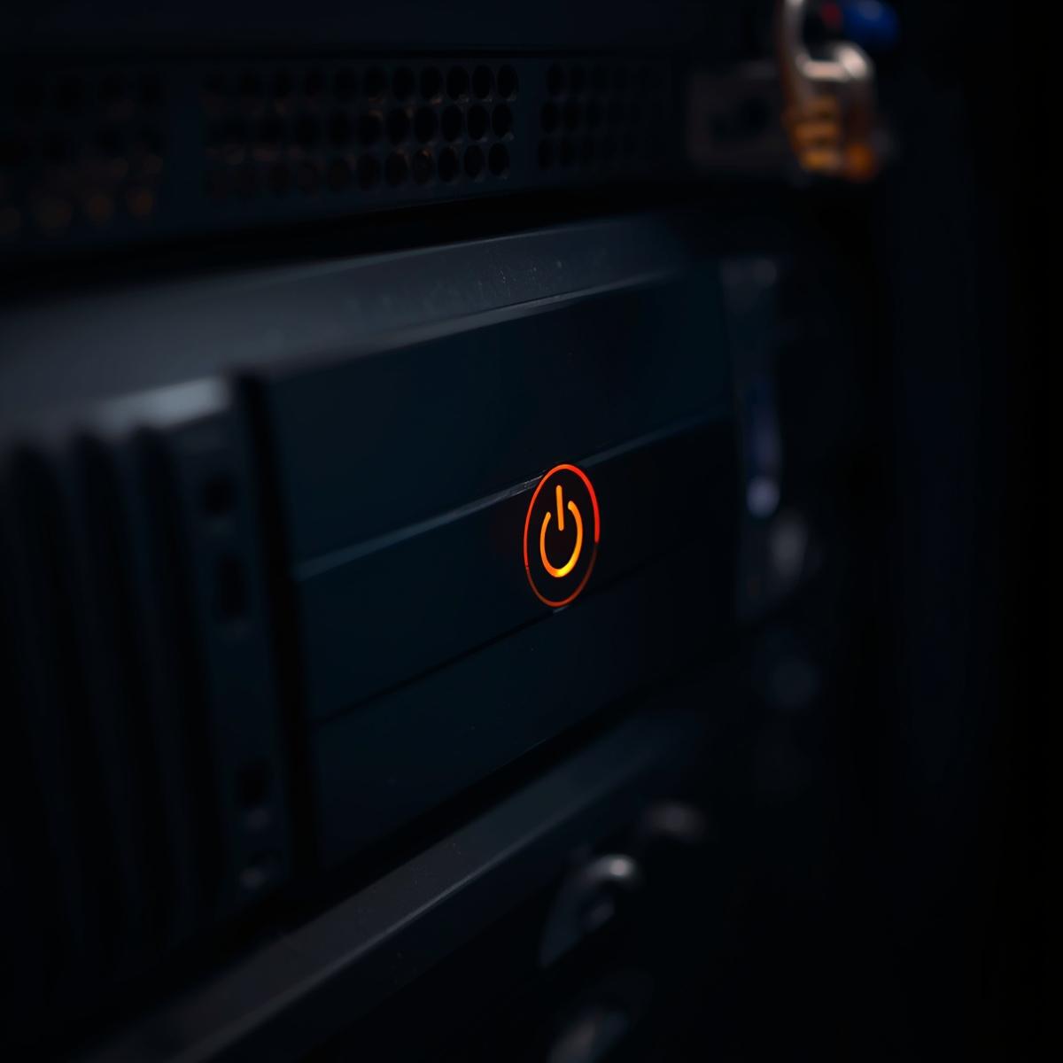 علت نارنجی شدن چراغ پاور سرور HP