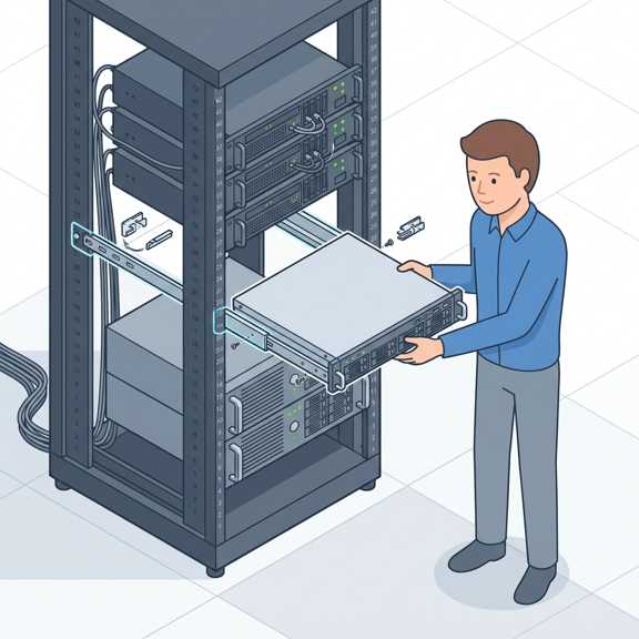 چگونه یک سرور را داخل رک نصب کنیم؟
